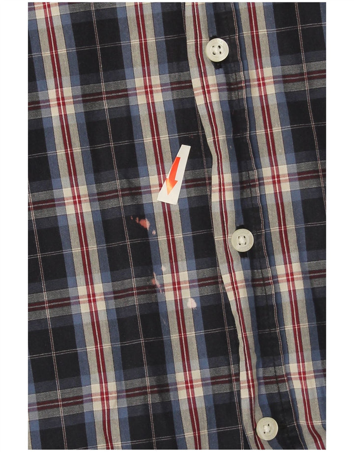 Carrera Herrenhemd 2XL Marineblau kariert