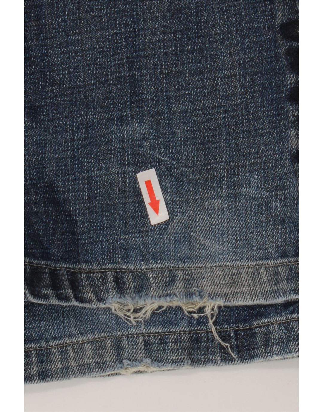Springfield Herren Graphic Straight Jeans W28 L30 Blaue Baumwolle