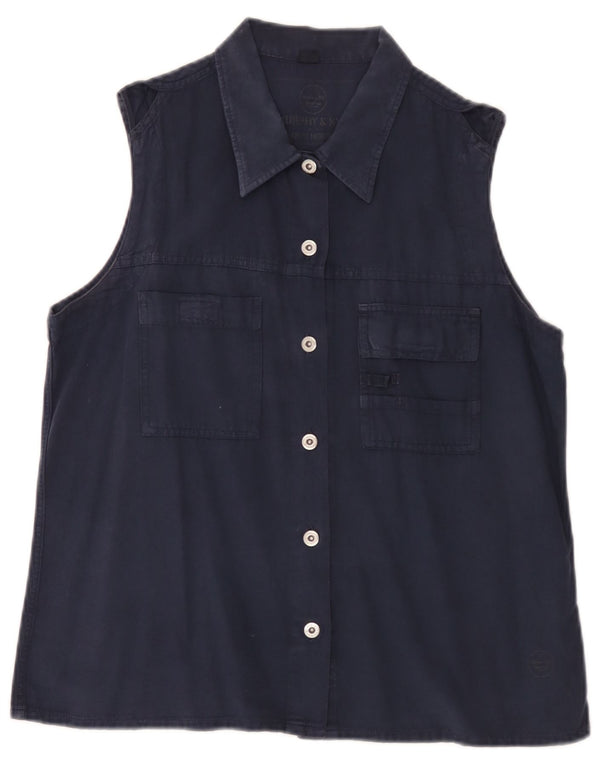 Murphy & Nye Damen Marine Heritage Ärmelloses Hemd UK 16 Large Marineblau