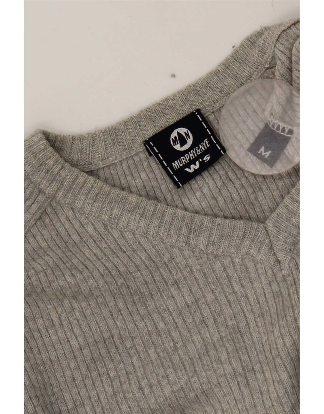 Murphy & Nye Damen Crop V-Ausschnitt Pullover Pullover UK 12 Mittelgrau