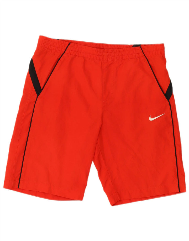 NIKE Sportshorts für Jungen, 10–11 Jahre, mittelrotes Polyester