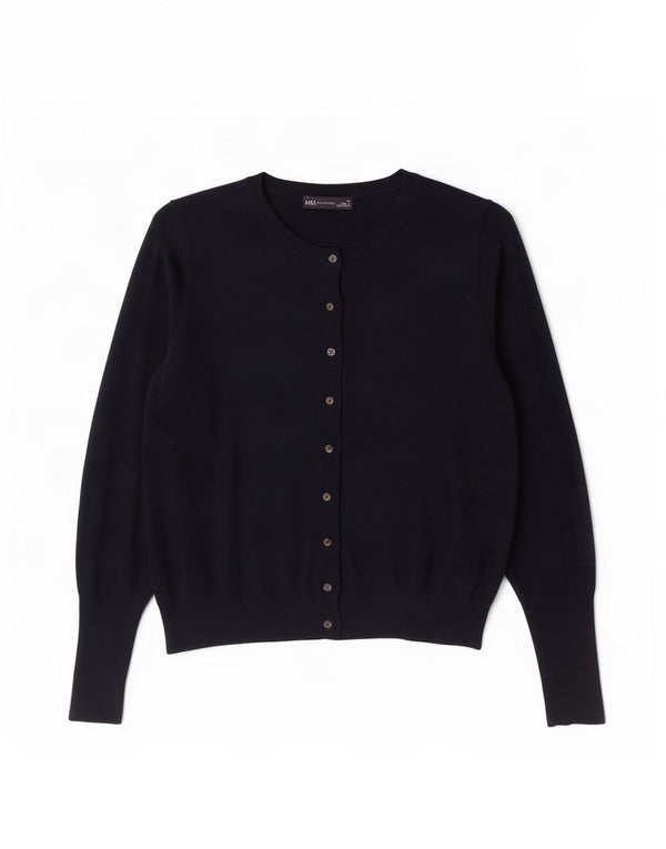 Marks & Spencer Damen-Cardigan-Pullover UK 16 Large Marineblaue Viskose