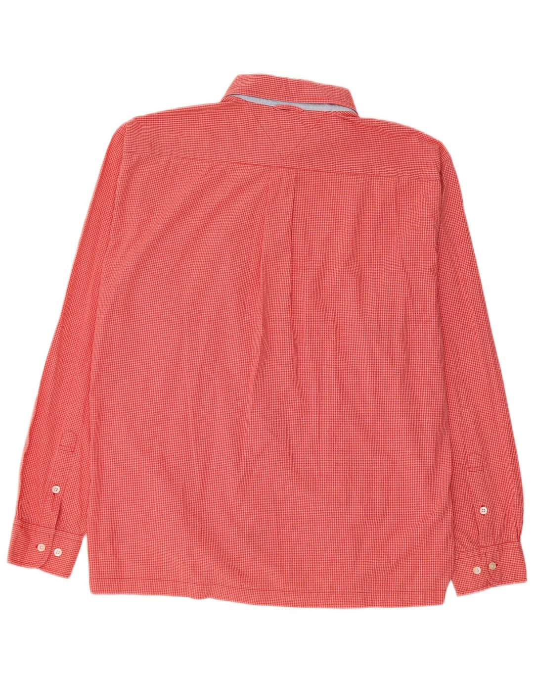 Tommy Hilfiger Herrenhemd XL aus roter Gingham-Baumwolle