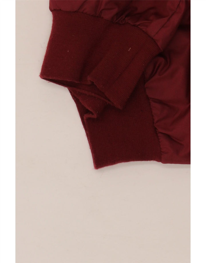 Nike Jungen-Regenjacke mit Kapuze, 10–11 Jahre, mittelrotes Farbblock-Polyester