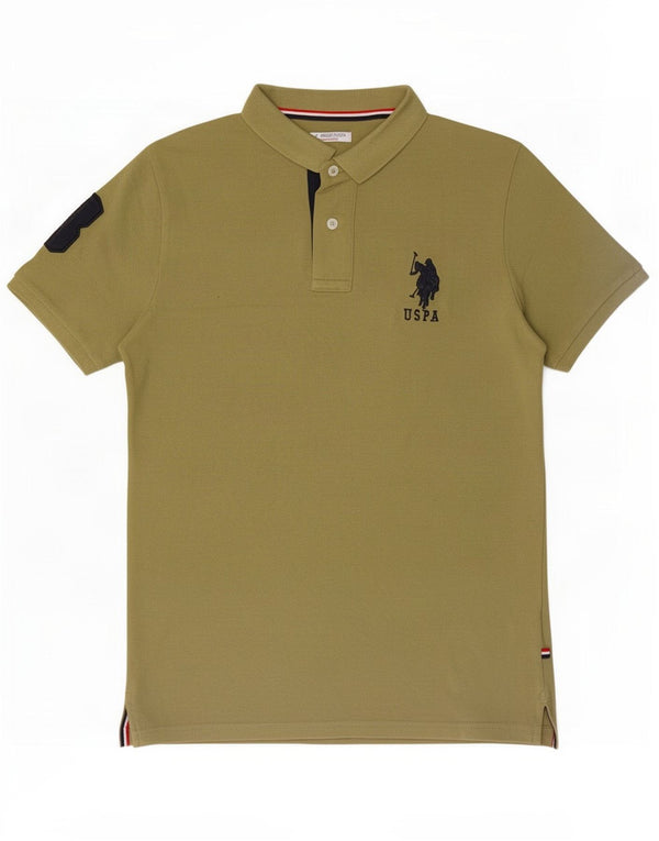 U.S. Polo Assn. Hemd mit Grafik für Jungen, 12–13 Jahre, Khaki, Baumwolle
