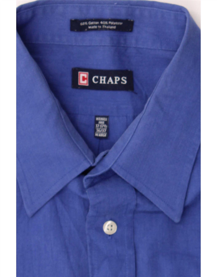 Chaps Herrenhemd, Größe 17 1/2 XL, blaue Baumwolle