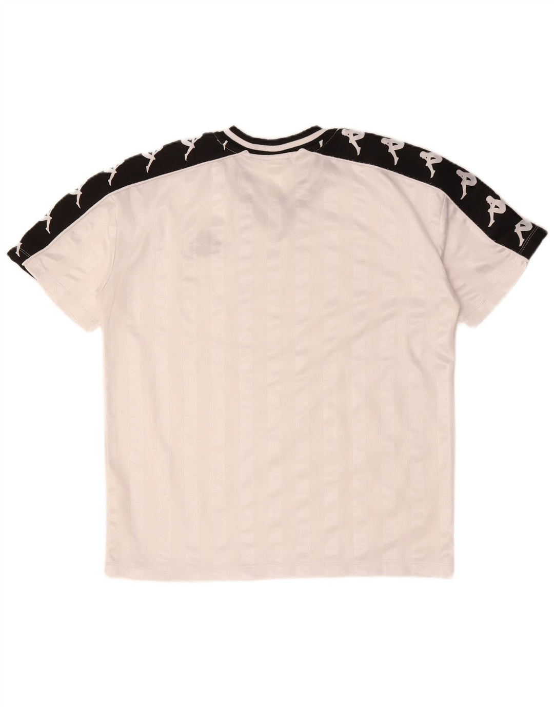 KAPPA Herren Grafik-T-Shirt-Oberteil Mittelweißes Colourblock-Polyester