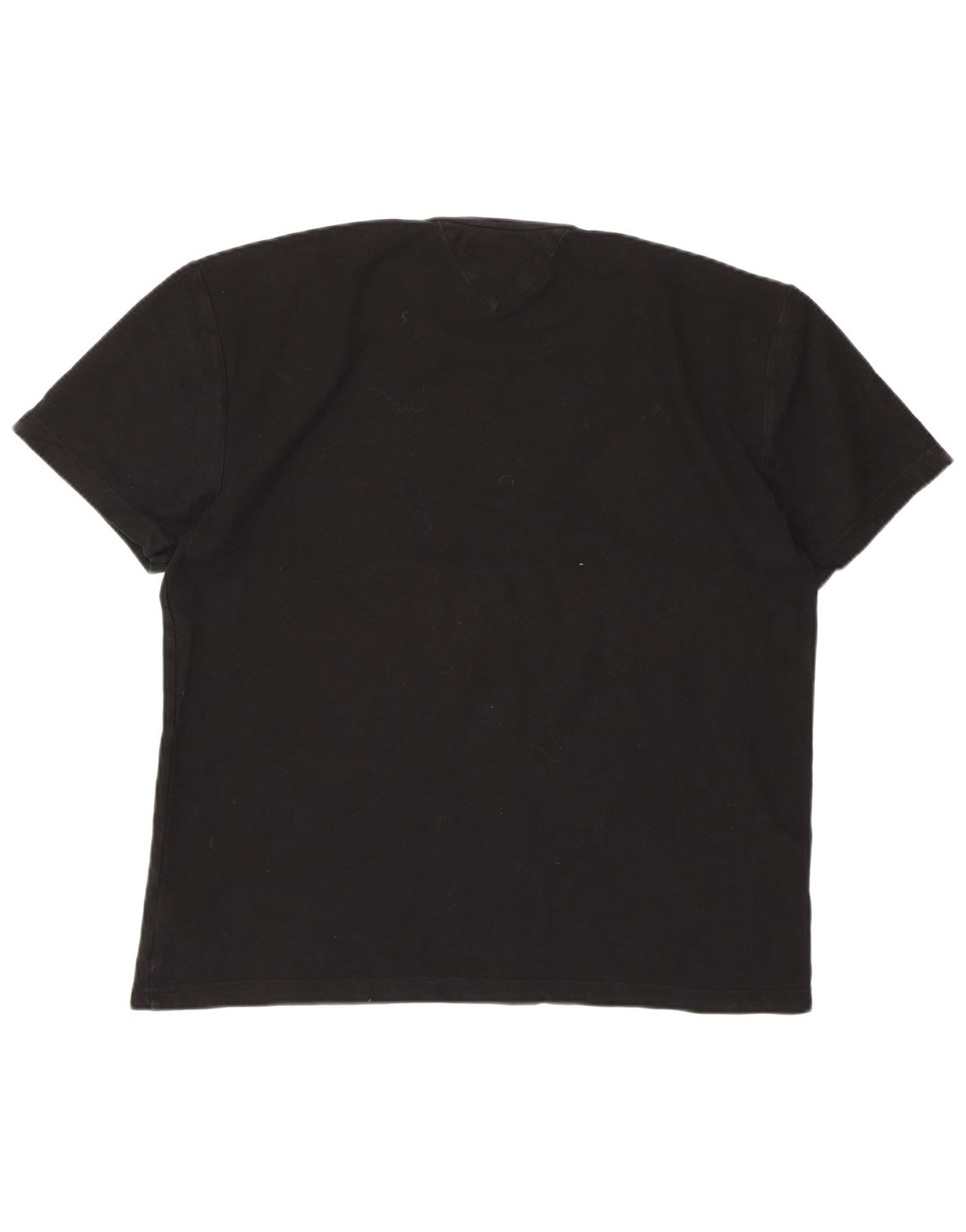 TOMMY HILFIGER Damen T-Shirt Top UK 18 XL Schwarz Baumwolle