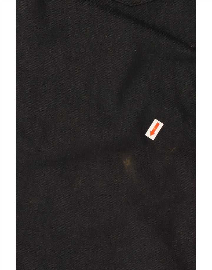TRUSSARDI Herren Straight Jeans W36 L33 Schwarze Baumwolle