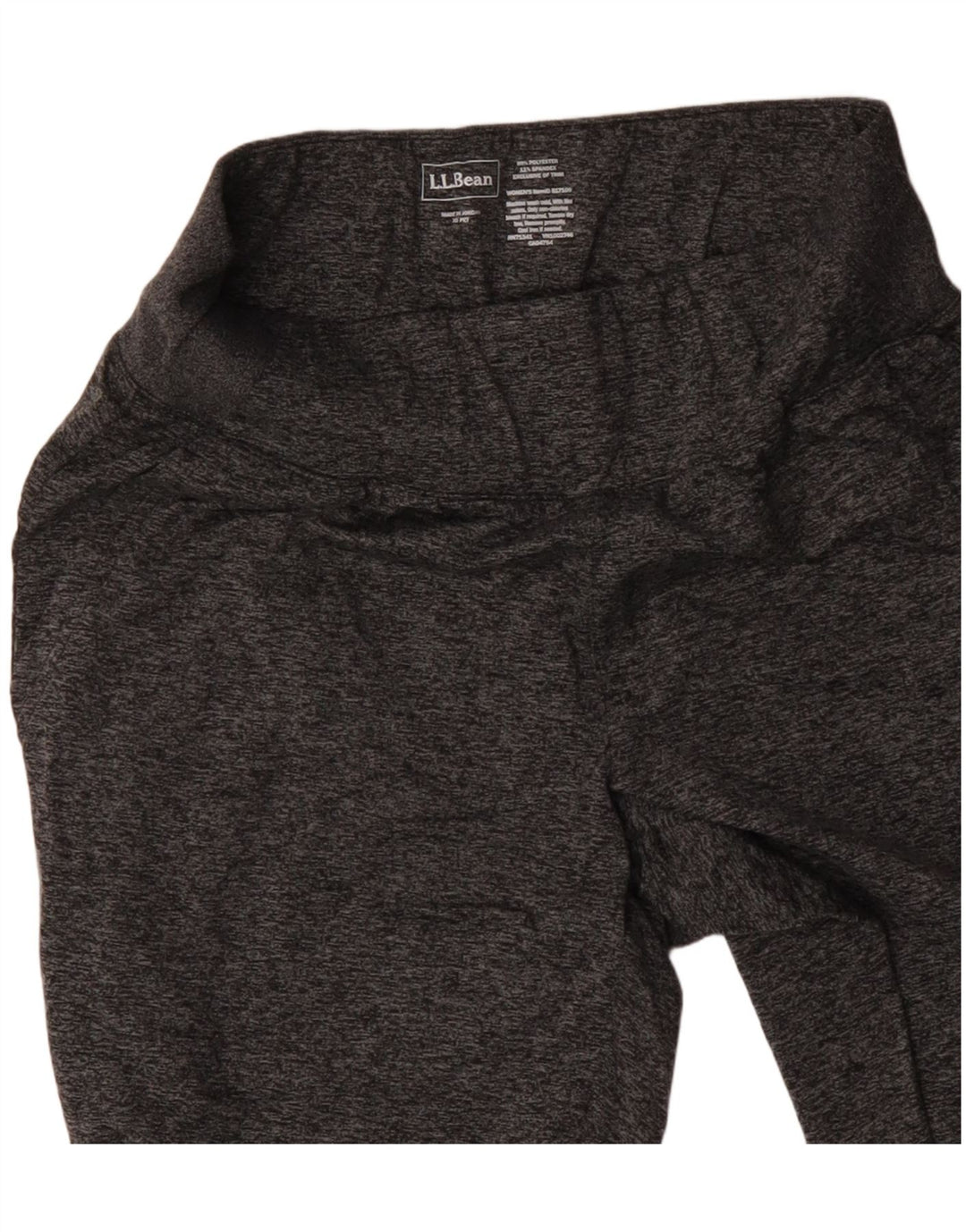 L.L.BEAN Damen-Trainingshose, Jogginghose, UK 6, XS, grau geflecktes Polyester