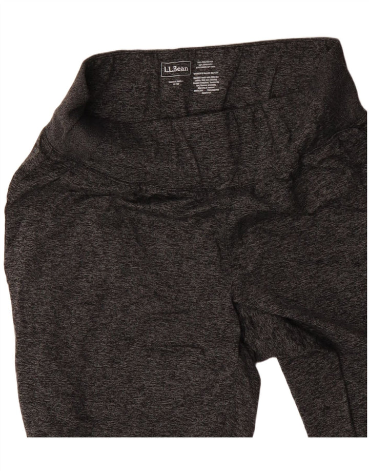 L.L.BEAN Damen-Trainingshose, Jogginghose, UK 6, XS, grau geflecktes Polyester