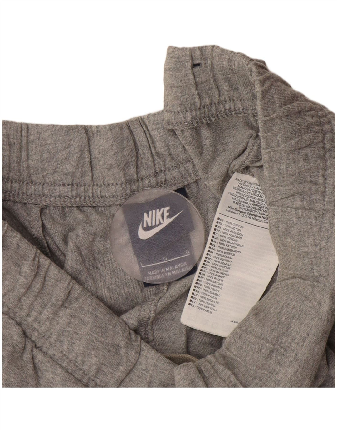 Nike Herren-Sportshorts, große, grau gefleckte Baumwolle