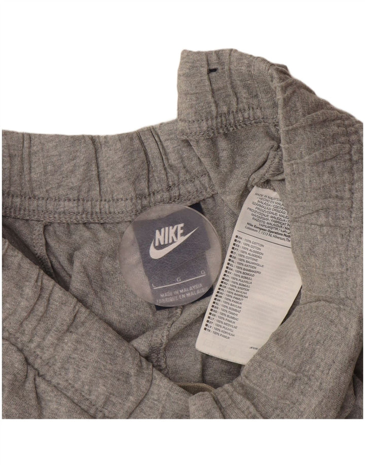 Nike Herren-Sportshorts, große, grau gefleckte Baumwolle