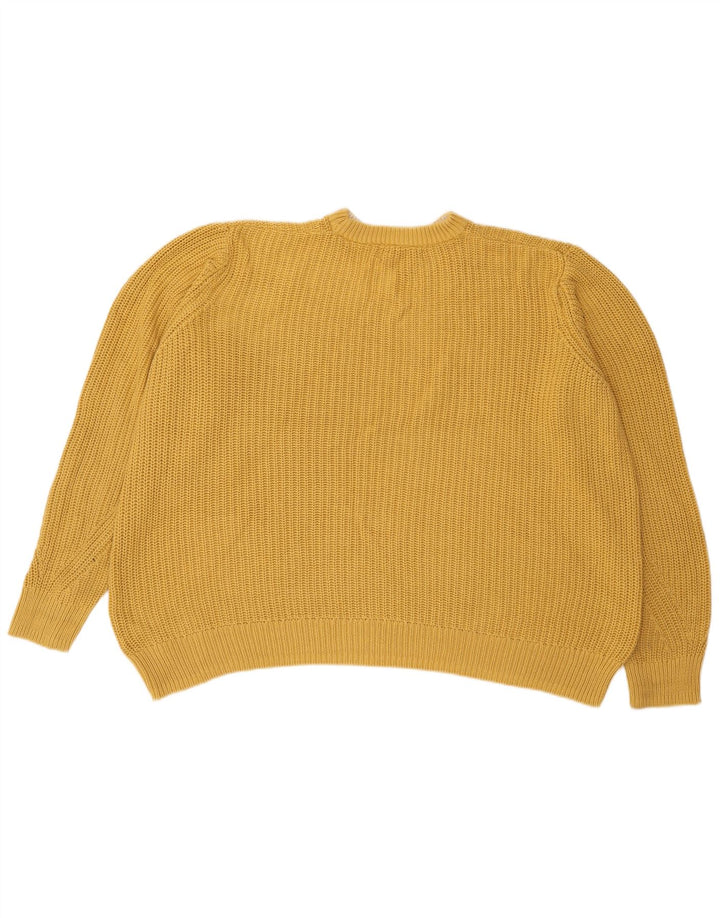 Marks & Spencer Damen-Pullover mit Rundhalsausschnitt, Gr. 40, Größe L, Gelb