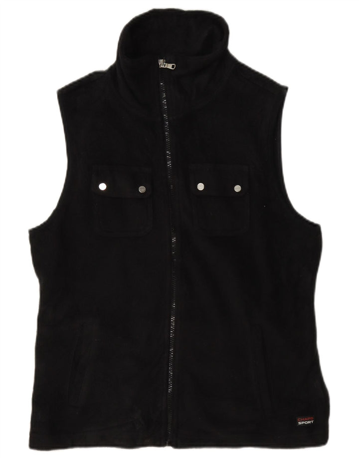 Chaps Damen Fleeceweste UK 14 Medium Schwarz