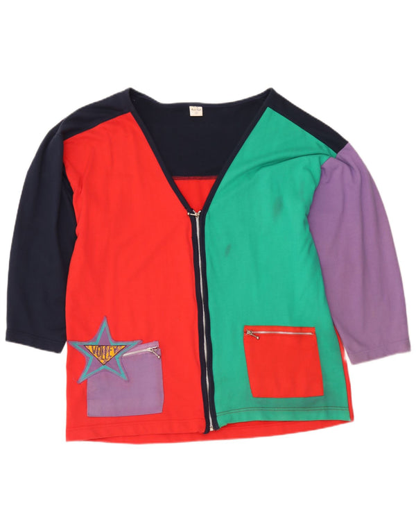 Charles Vogele Womens Graphic Cardigan Top UK 10 Small Mehrfarbig