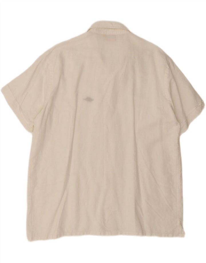 Charro Herren Kurzarmhemd XL Off White