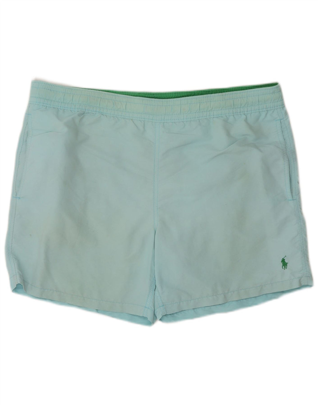 Polo Ralph Lauren Herren-Badeshorts aus mittelblauem Nylon
