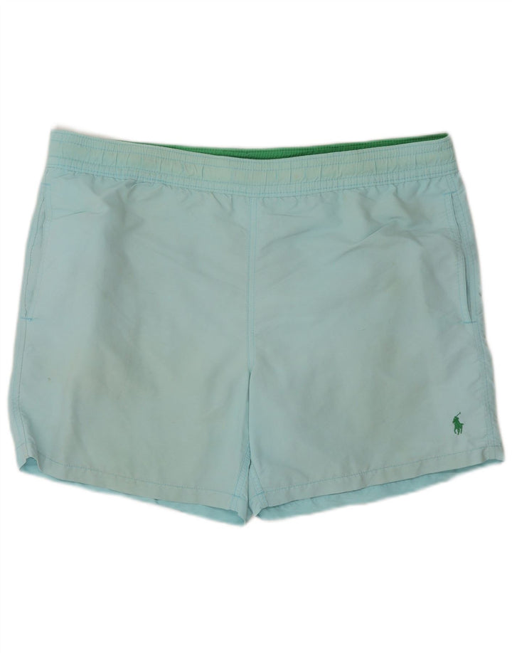 Polo Ralph Lauren Herren-Badeshorts aus mittelblauem Nylon