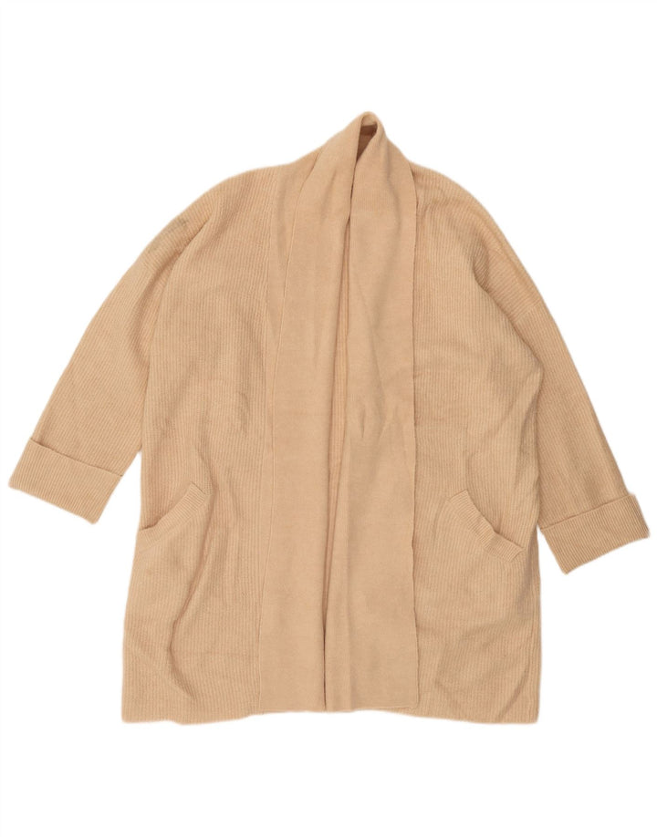 Jack Wills Damen-Strickjacke, übergroß, lang, Gr. 10, Beige