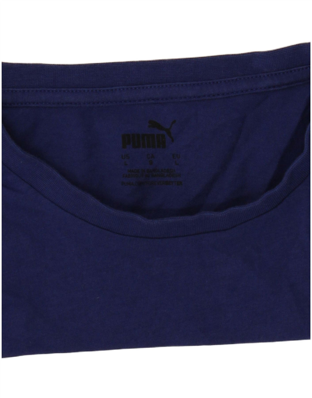 Puma Herren T-Shirt mit Grafik, Größe L, Blau