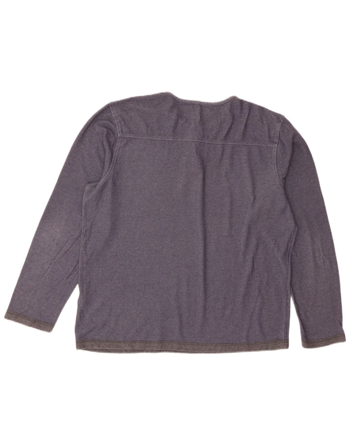 Dockers Herren Top Langarm XL Blau Baumwolle