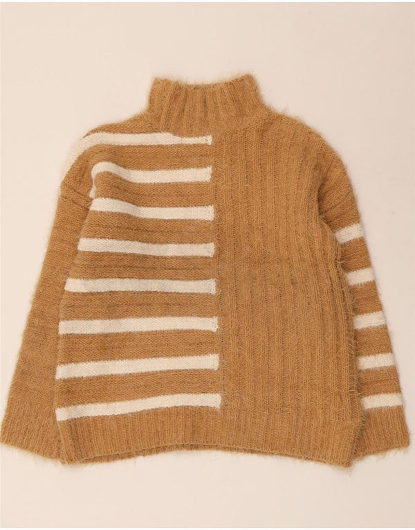 MARKS & SPENCER Rollkragenpullover für Damen, Gr. 10, Braun