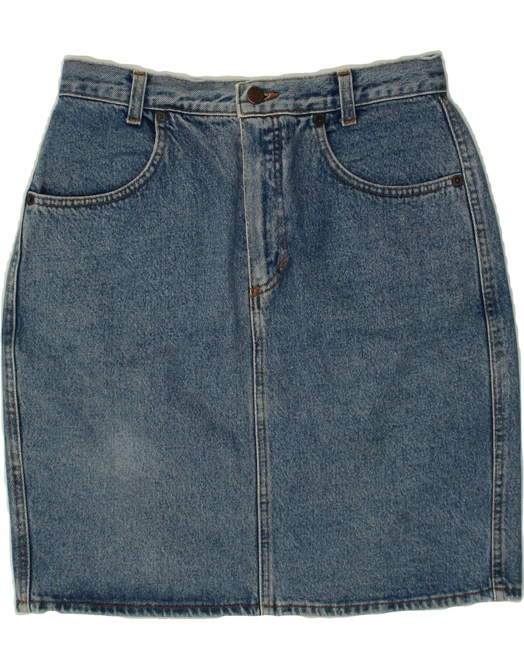 BENETTON Womens Denim Skirt IT 46 Large W32 Blue Cotton Vintage Benetton and Second-Hand Benetton from Messina Hembry 