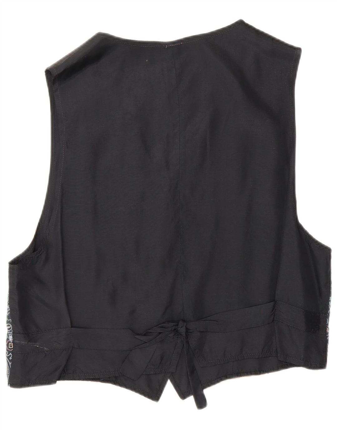 Vintage Damen Weste IT 46 Großes Mehrfarbiges Blumenmuster