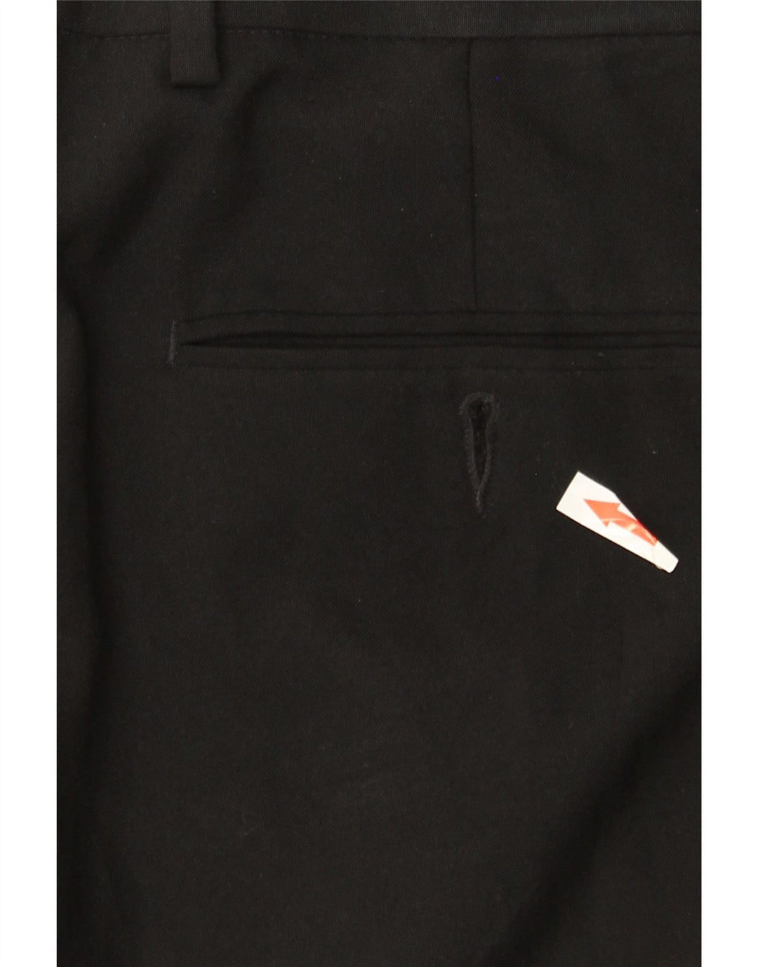 MARKS & SPENCER Herren-Anzughose mit normaler Passform, W36, L33, schwarzes Polyester