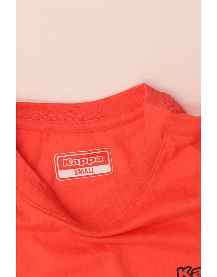 Kappa Herren T-Shirt Top Small Orange Polyester