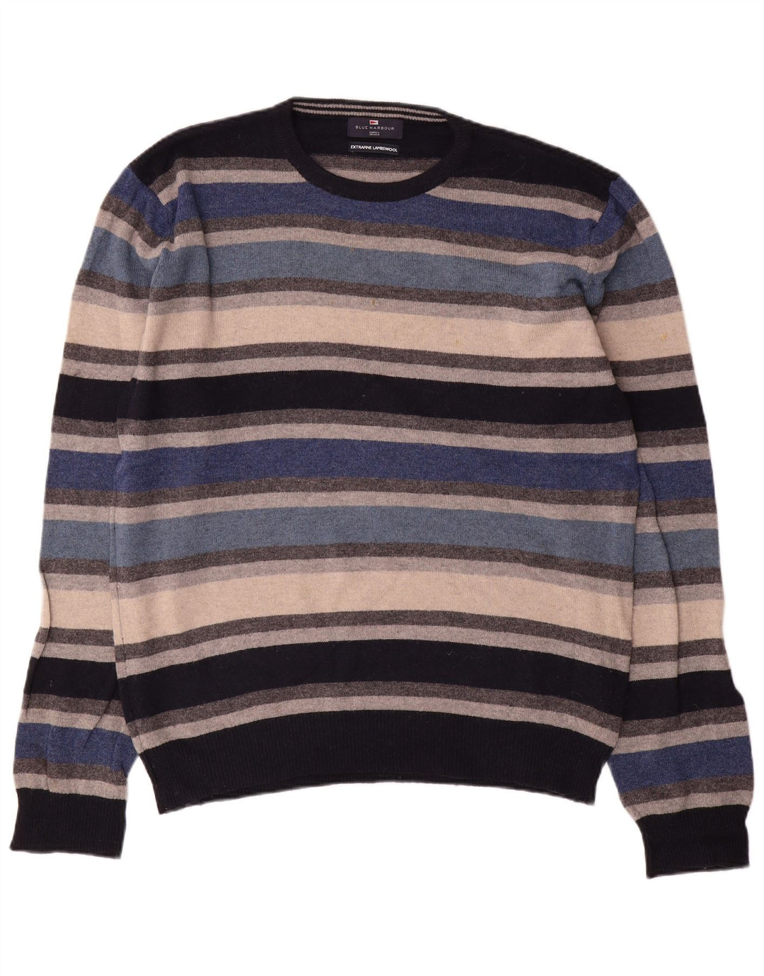 MARKS & SPENCER Herren-Pullover „Harbor“ mit Rundhalsausschnitt, Blau, Größe L, Blau