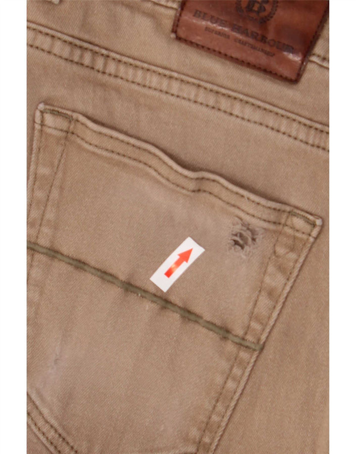 Marks & Spencer Herren Straight Jeans W38 L31 Braune Baumwolle