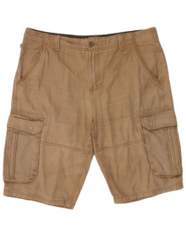 MOUNTAIN WAREHOUSE Mens Cargo Shorts W38 XL Beige Cotton
