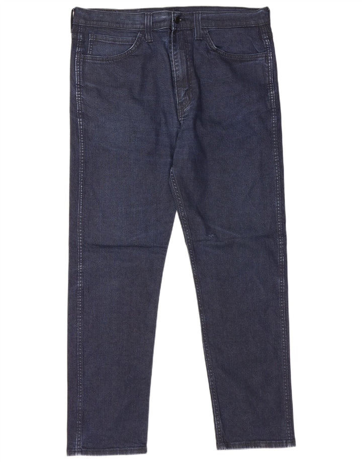 LEVI'S Herren 522 Tapered Jeans W36 L32 Marineblau Baumwolle