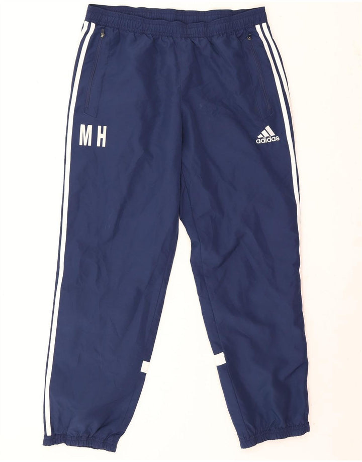 Adidas Herren-Trainingshose, Jogginghose, groß, marineblau, Polyester