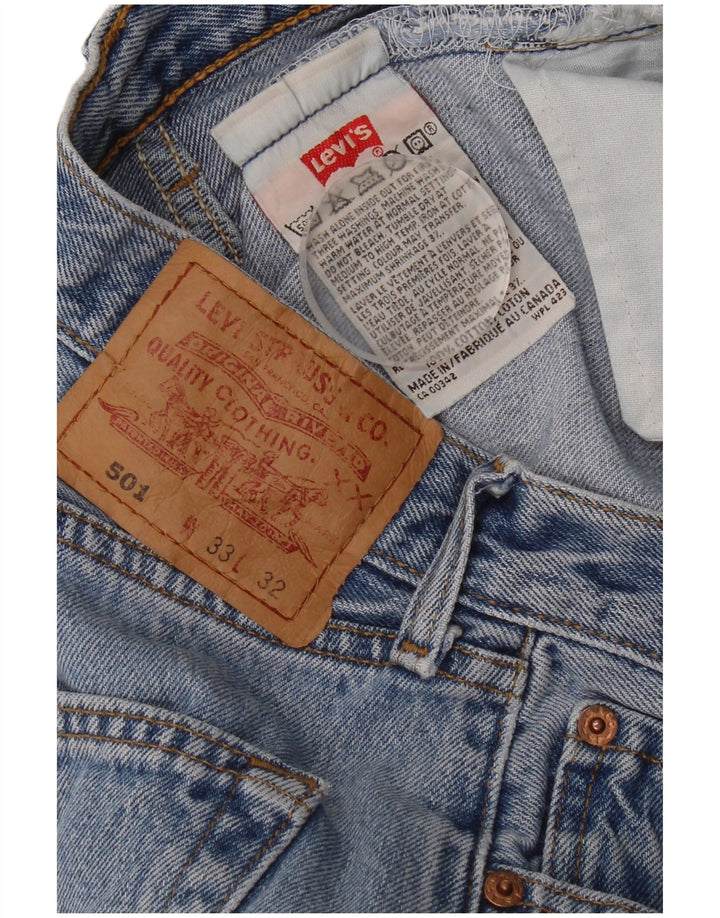 Levi's Herren 501 Straight Jeans W33 L30 Blaue Baumwolle
