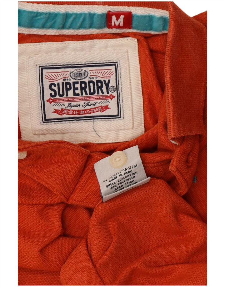 SUPERDRY Herren-Poloshirt aus mitteloranger Baumwolle