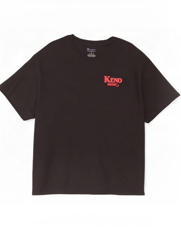 Champion Herren Grafik T-Shirt Top XL Schwarz Baumwolle