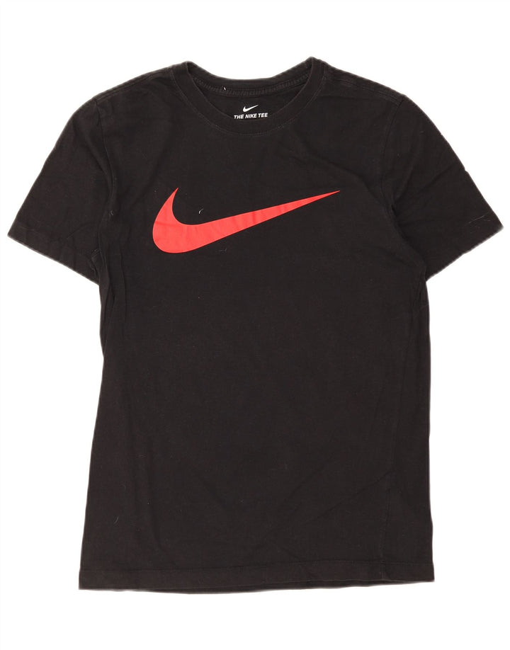 Nike Herren-T-Shirt mit Grafik, Größe S, schwarze Baumwolle