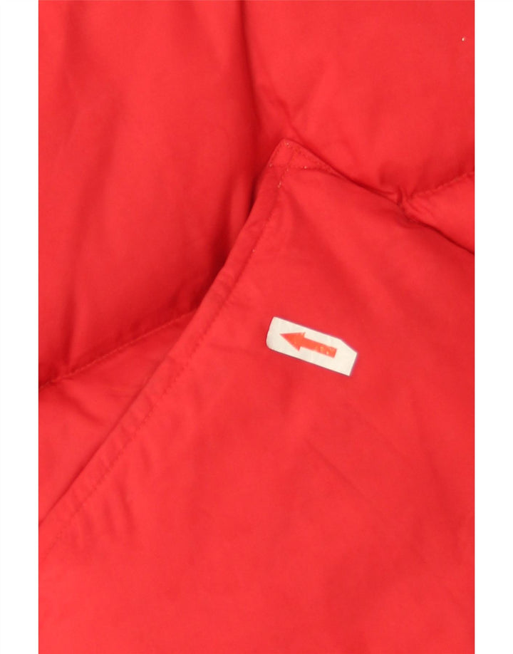 Le Frog Herren Wattierte Jacke UK 38 Mittelrotes Polyamid