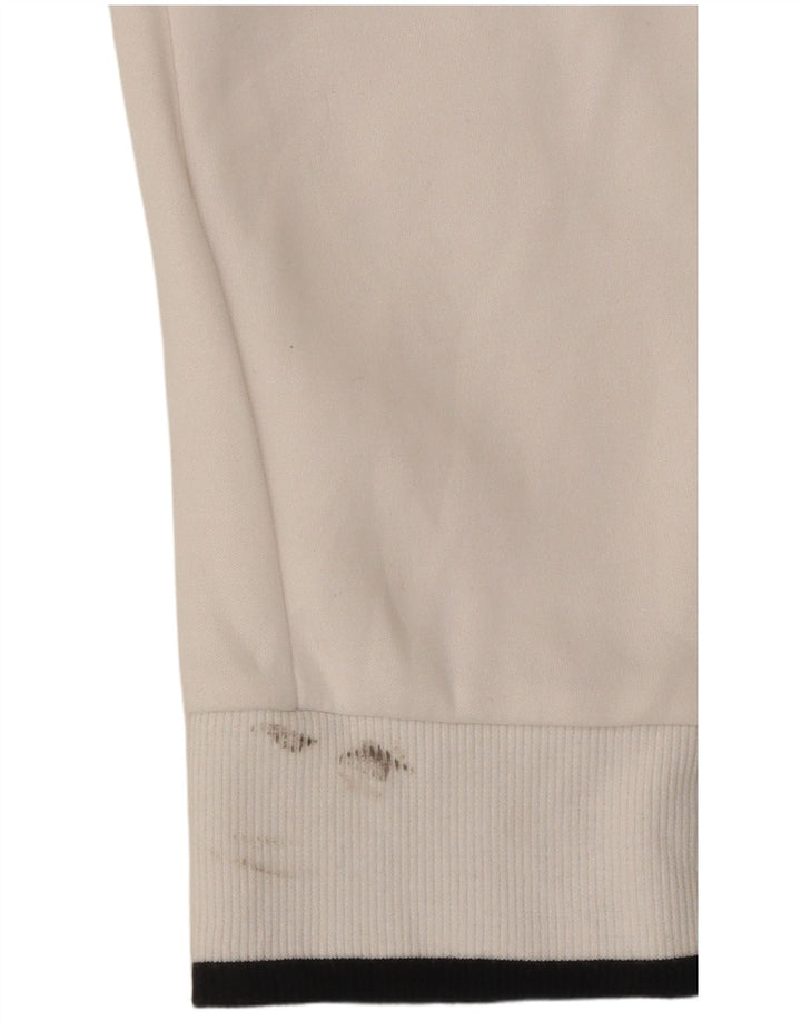 Puma Womens Graphic Sweatshirt Pullover UK 10 Small Weiße Baumwolle