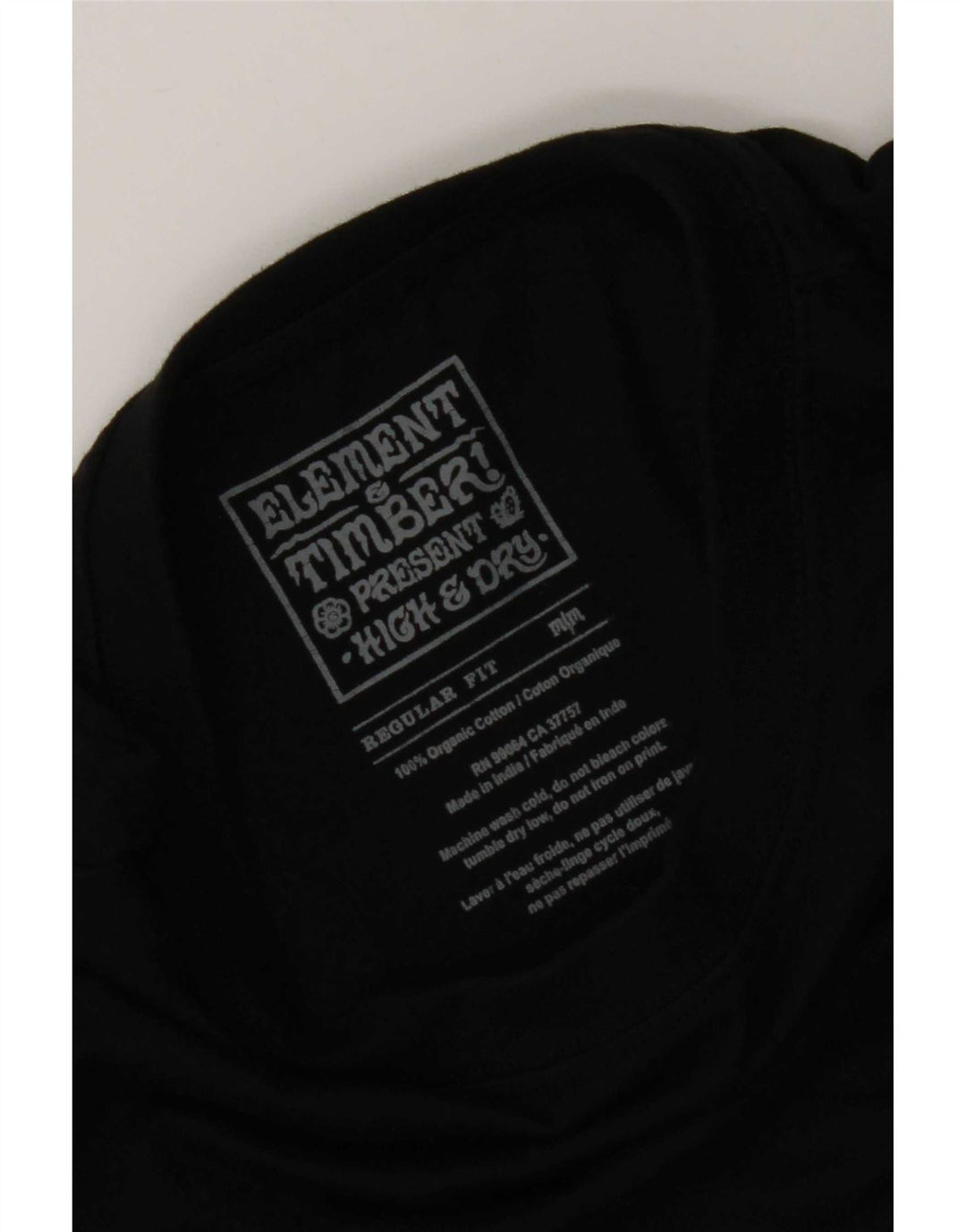 Element Herren-T-Shirt mit normaler Passform, mittelschwarz, Baumwolle