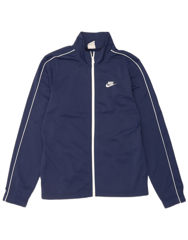 Nike Herren-Trainingsanzugoberteil, Jacke, Größe S, Marineblau, Polyester