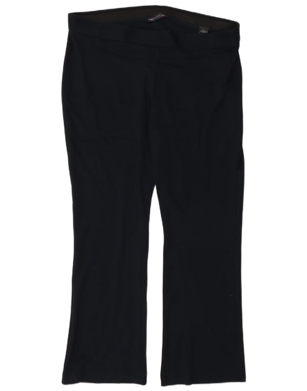 Marks & Spencer Womens Bootcut Casual Trousers UK 20 2XL W40 L30 Navy Blue