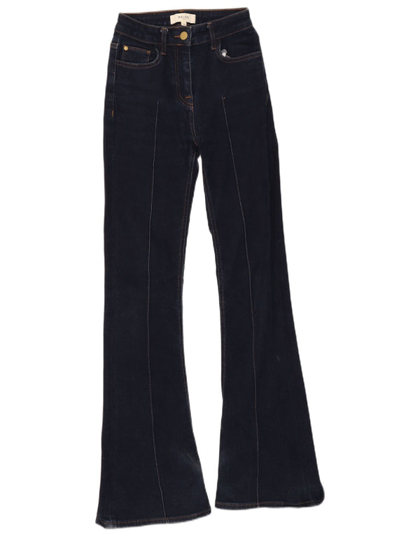 Reiss Damen Schlagjeans W25 L31 Marineblaue Baumwolle