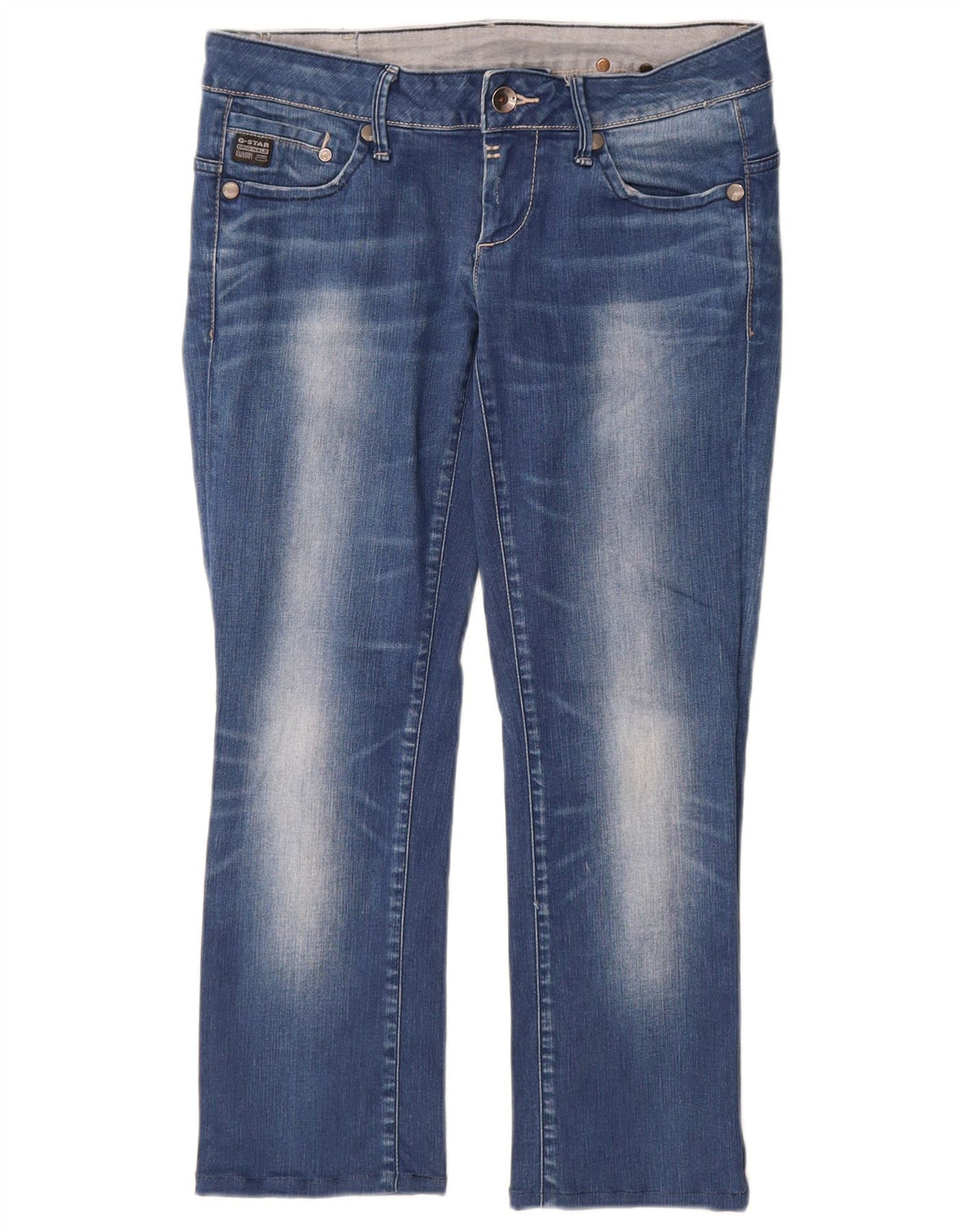 G-Star Damen Low Waist Slim Jeans W30 L27 Blau