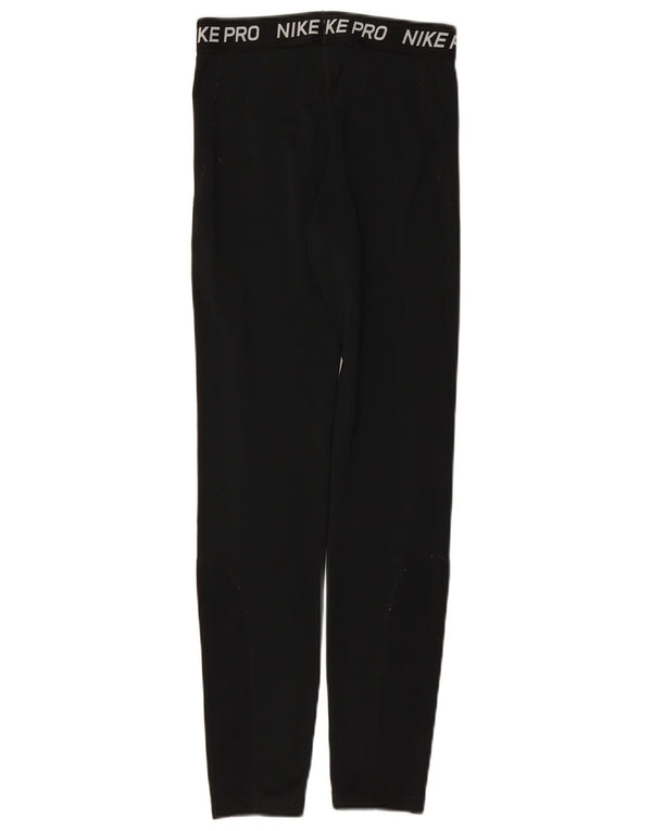 NIKE Dri Fit Grafik-Leggings für Mädchen, 13–14 Jahre, XL, schwarzes Polyester