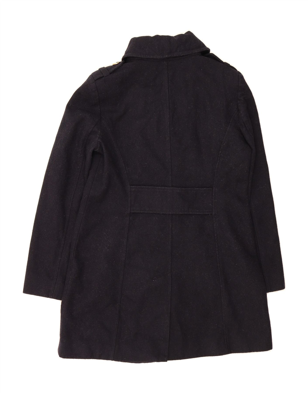 MICHAEL KORS Womens Double Breasted Coat US 8 Medium Black Wool Vintage Michael Kors and Second-Hand Michael Kors from Messina Hembry 