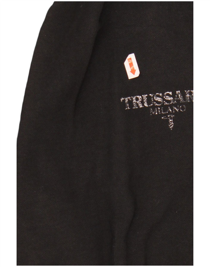 TRUSSARDI Herren-Trainingshose, Jogginghose, Größe S, Schwarz, Baumwolle
